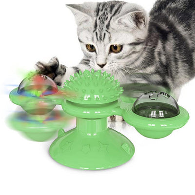 Scratch Hair Interactive Windmill Toy For Cats