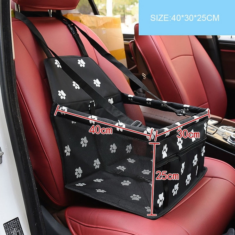 Pet Dog Car Carrier Seat Bag Waterproof Basket Folding Hammock Pet Carriers Bag For Small Cat Dogs Safety Travelling Mesh