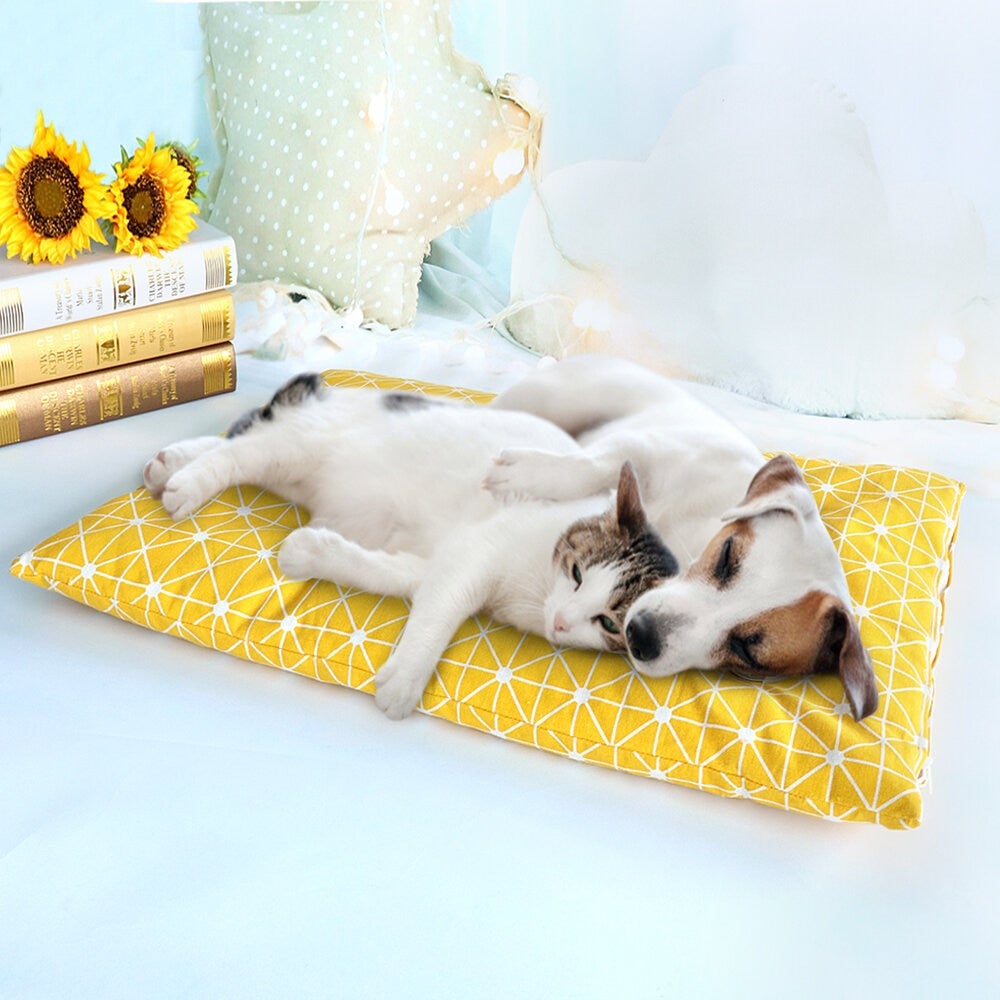 SOFT AND WARM PLAID PET MATTRESS PAD