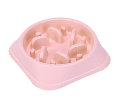 Pet slow eating dog bowl slow feeder dog food bowl Hard Plastic dog slow feeder Cat Pet feeder NonSlip Anti Gulping Feeder Bowl