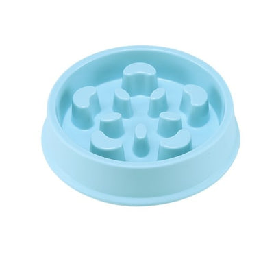 Pet slow eating dog bowl slow feeder dog food bowl Hard Plastic dog slow feeder Cat Pet feeder NonSlip Anti Gulping Feeder Bowl